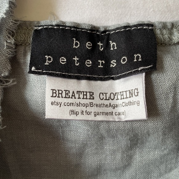 Breathe Clothing Gray Linen Babydoll Top - Picture 12 of 12